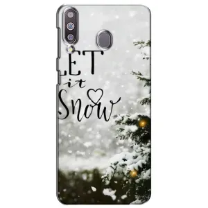 Новорічні, Святкові Чохли для Samsung Galaxy M30 (M305) - 2024 год (Let it snow)