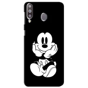 Міккі Маус чохол для Samsung Galaxy M30 (M305) (AlphaPrint - Мультяшні) (Маус на чорному)