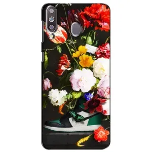 Бренднові Чохли для Samsung Galaxy M30 (M305) - (PREMIUMPrint) (Nike цветы)