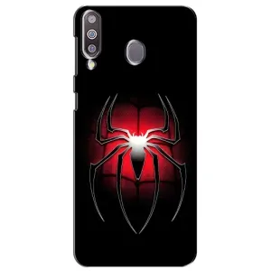 Чехол с человеком пауком для Samsung Galaxy M30 (M305) - (AlphaPrint) (Паук марвел)
