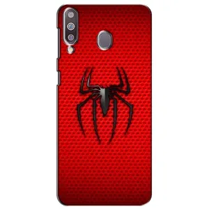 Чехол с человеком пауком для Samsung Galaxy M30 (M305) - (AlphaPrint) (Паук Марвел)