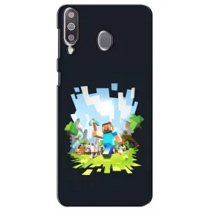 Чохол Майнкрафт на Samsung Galaxy M30 (M305) (AlphaPrint) Minecraft (персонажі Minecraft)
