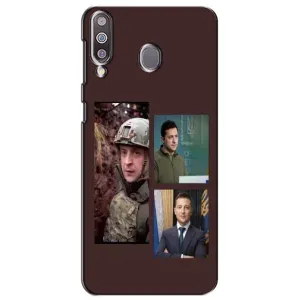 Чохол для Samsung Galaxy M30 (M305) (AlphaPrint - с принтом Зеленського) (Президент)