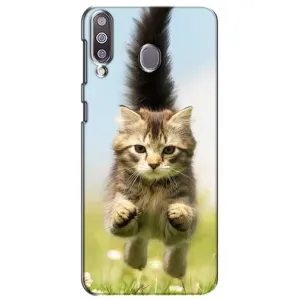 Чохли з Котиками для Samsung Galaxy M30 (M305) (VPrint) (Прижок кота)
