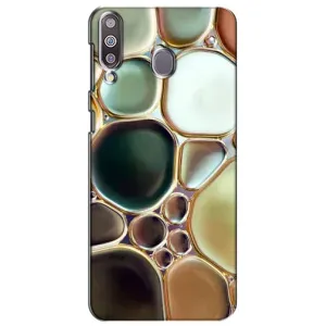 Мраморный чехол на Samsung Galaxy M30 (M305) (VPrint) (Радужный Мрамор)