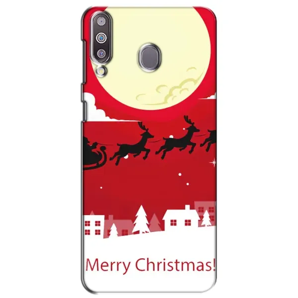 Чехол с принтом «Санта с оленями» для Samsung Galaxy M30 (M305) Чехол с принтом «Санта с оленями» для Samsung Galaxy M30 (M305)