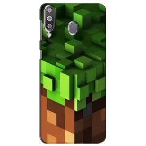 Чохол Майнкрафт на Samsung Galaxy M30 (M305) (AlphaPrint) Minecraft (текстура Майнкрафт)