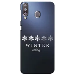Зимні Чохли для Самсунг Ґелексі M30 - прозорий фон (Winter loading)