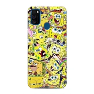 Чохол з принтом «Емоції Спан Боба» для Samsung Galaxy M30s (M307)