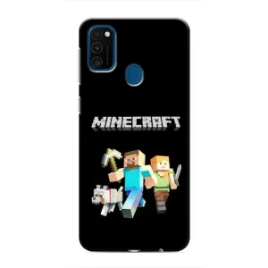 Чохол Майнкрафт на Samsung Galaxy M30s (M307) (AlphaPrint) Minecraft (герої Minecraft)