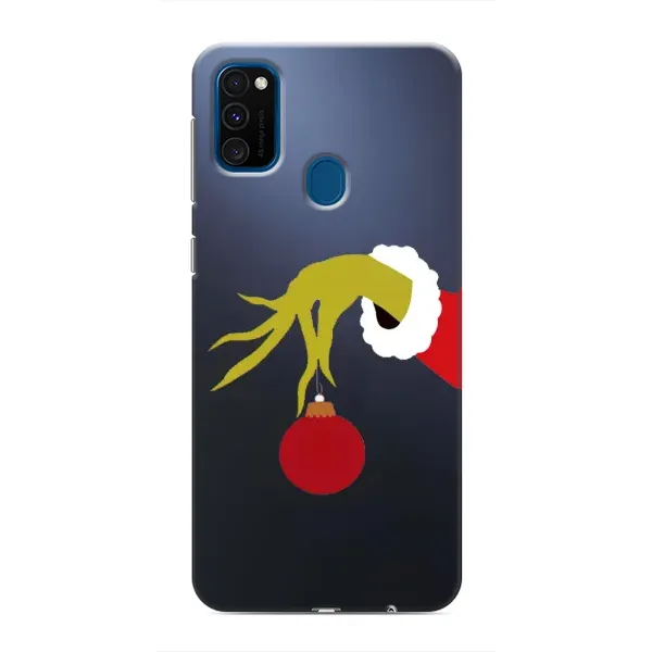 Чехол с принтом «Гринч с игрушкой» для Samsung Galaxy M30s (M307)