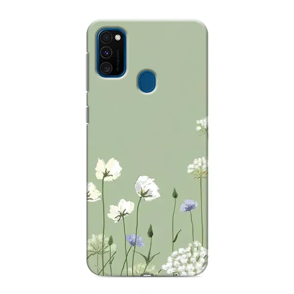 Чохол з принтом «Квіти на зеленому» для Samsung Galaxy M30s (M307)