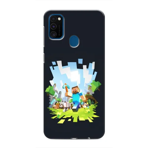 Чехол с принтом «персонажи Minecraft» для Samsung Galaxy M30s (M307)