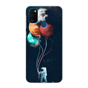 Космічні Чохли для Самсунґ Ґалаксі М30с (VPrint) (Планети кульки)