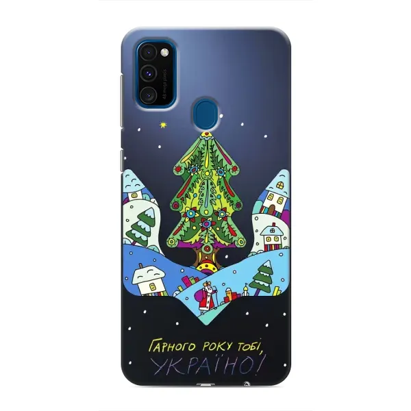 Чехол с принтом «Рождественский герб» для Samsung Galaxy M30s (M307)