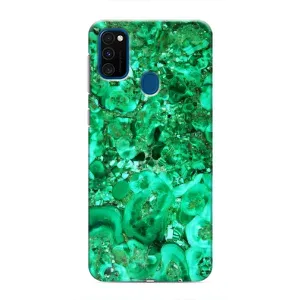Мраморный чехол на Samsung Galaxy M30s (M307) (VPrint) (Салатный Мрамор)