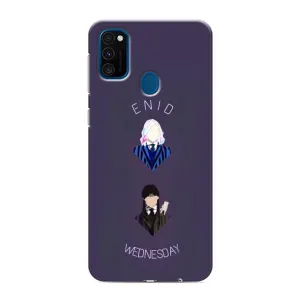 Чехлы Венсдей на Samsung Galaxy M30s (M307) Уэнсдей (AlphaPrint) (Уэнздей и подруга)