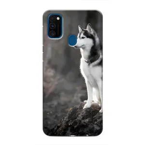 Чехол с Хаски для Samsung Galaxy M30s (M307) - (AlphaPrint) (Верный пес)