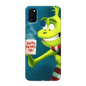 Різдвяні Чохли для Samsung Galaxy M30s (M307) (VPrint) (Зелений Грінч)