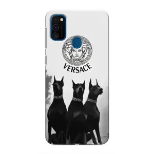 Чехлы VERSACE для Самсунг М31 (PREMIUMPrint) (Доберман Версаче)