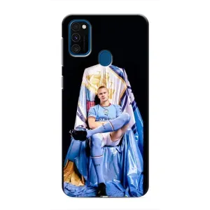 Чехлы с футболистом Ерлинг Холанд для Samsung Galaxy M31 (AlphaPrint) (футболист Холанн)