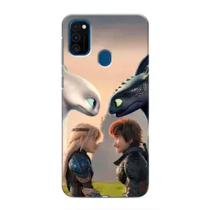 Чехол как приручить дракона на Samsung Galaxy M31 (Иккинг и Астрид)