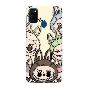 Чехол с Лабубу на Samsung Galaxy M31 (Золотая обезьяна Bored Ape)