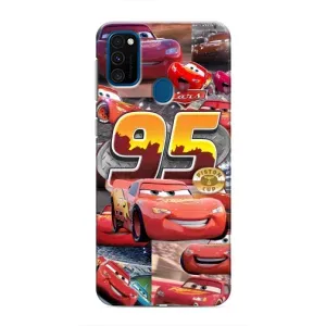 Силиконовый чехол Маквин для Samsung Galaxy M31 (Коллаж Молния Маквин)