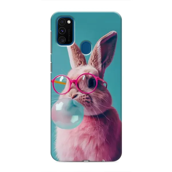 Чехол с принтом «Кролик в очках» для Samsung Galaxy M31