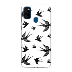 Чехол с птицами на Samsung Galaxy M31 (VPrint) (Ласточки)
