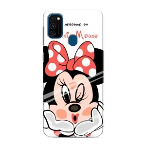 Эксклюзивный чехол для Samsung Galaxy M31 (AlphaPrint - Мультяшные) (Маус Минни)
