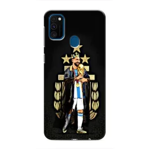 Чехлы для Samsung Galaxy M31 (Leo чемпион) (AlphaPrint) (Месси Король)