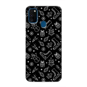 Новогодние, Праздничные Чехлы для Samsung Galaxy M31 - 2024 год (Новогодний фон)