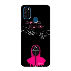 Чехол Гра в кальмара для Samsung Galaxy M31 (Минимализм Игра кальмара)