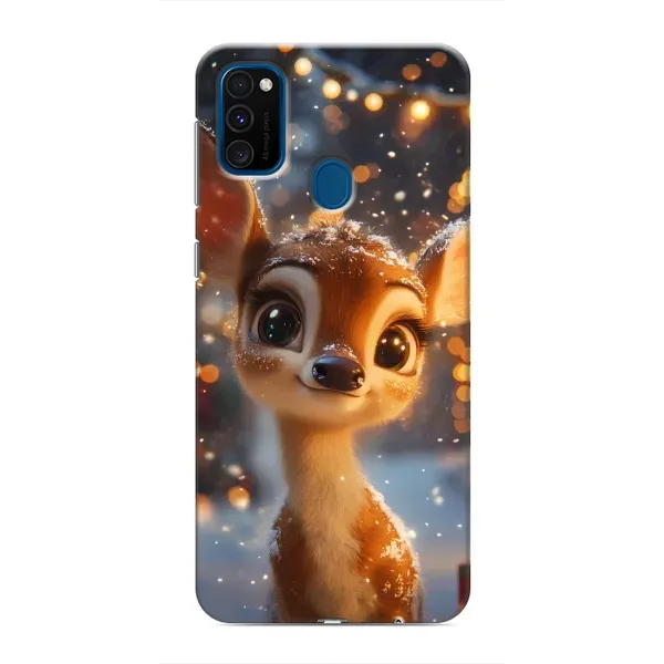 Чехол с принтом «Олененок среди гирлянд» для Samsung Galaxy M31