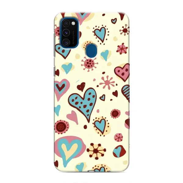 Чехол с принтом «Сердечки» для Samsung Galaxy M31 Чехол с принтом «Сердечки» для Samsung Galaxy M31