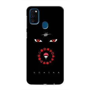 Чехлы на тему: Итачи Учиха для Samsung Galaxy M31 (AlphaPrint) (глаза Итачи)