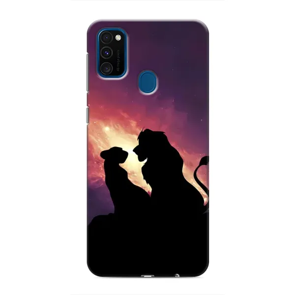 Чехол с принтом «Силуэт Симба и Налу» для Samsung Galaxy M31