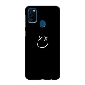 Чехол для Самсунг М31 - (AlphaPrint) с печатью (ТОП продаж) (Смайл)