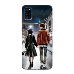 Чехол с дизайном Венздей 2 на Samsung Galaxy M31 (Уэнздей и Тайлер)