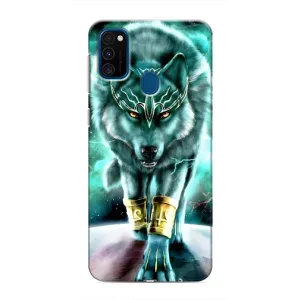 Защитные чехлы для Самсунг М31 (AlphaPrint) (ХИТ продаж) ВОЛК (Яркий волк)