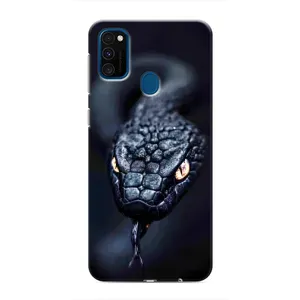 Чехол с картинкой «Хищники» для Samsung Galaxy M31 (Черная змея)