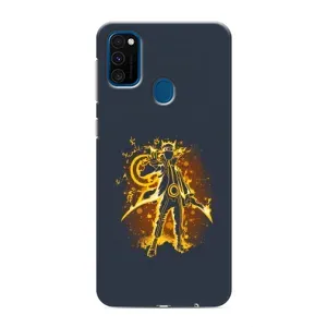 Naruto Anime Чехлы для Самсунг М31 (AlphaPrint) (золотой Наруто)
