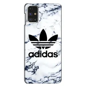 Чехлы Адидас для Samsung Galaxy M31s (AlphaPrint) (Адидас на мраморе)
