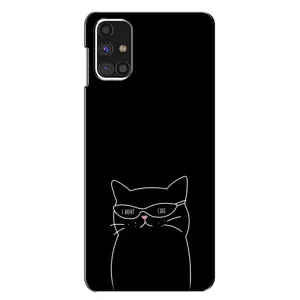 Чехол с рисунком кот на Samsung Galaxy M31s (Равнодушный кот)