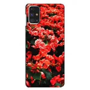 Чохли з квітами для Samsung Galaxy M31s (VPrint) (Квіти червоні)