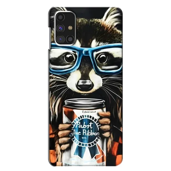 Чохол з принтом «Єнот з банкою» для Samsung Galaxy M31s