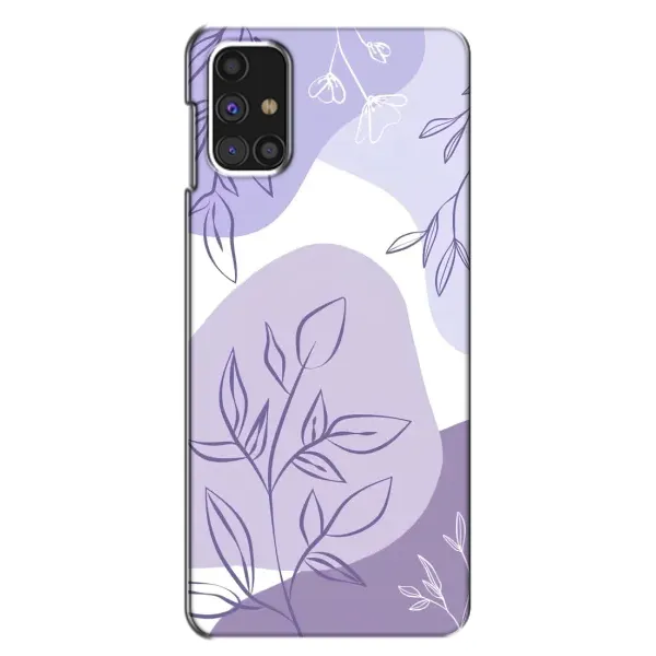 Чехол с принтом «Фиолетовые листья абстракция» для Samsung Galaxy M31s