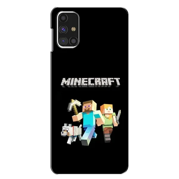 Чохол з принтом «герої Minecraft» для Samsung Galaxy M31s