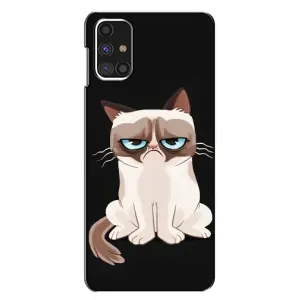 Чехол с принтом для Samsung Galaxy M31s (AlphaPrint) Модные коты (Грустный кот)
